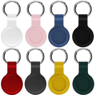 China Anti-fall New Arrive Waterproof Clear Silicone TPU Protector For Apple Airtag Key Case Chain Holder for sale