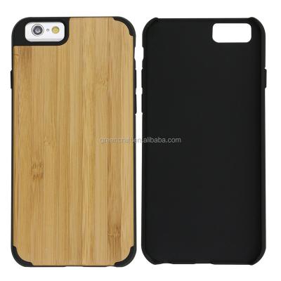 China Bamboo With Back Cover Plastic Mobile Plain Wooden Cases For Iphone 4/4s/5s/6s/6s Plus for sale