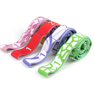 China Factory Direct Selling Elastic Band Color Weight Loss Back Curl Aid Lightweight Trainer Stretching Strap for sale