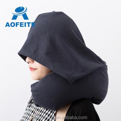 China U-Hooded Winter Anti-Apnea Pillow Warm Hat Cap Rest Neck Support for sale