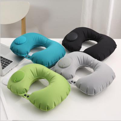 China Factory Direct-selling Inflatable U-Shape Pillow Easily Cleaned Comfortable Lightweight Foldable Lightweight Factory Travel Flat Essential Neck for sale