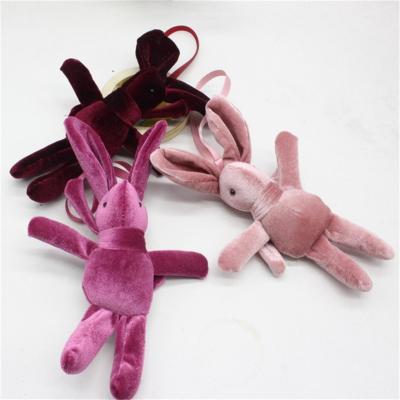 China 2021 Bunch Accessories Mini Plush Toy Dolls Velvet Washable Wish Rabbit for sale