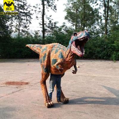 China HLT amusement park walking with dinosaur simulation dinosaur costume for sale