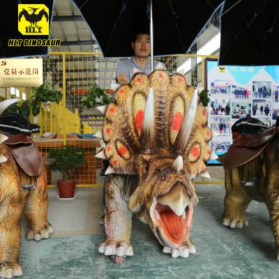 China interior & Outdoor Park HLT Walking Dinosaur Rides - Triceratops Model for sale