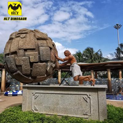 China Amusement Park Sisyphus Sculpture For Animated Robotic Statue for sale