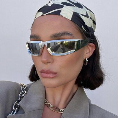 China Fashion 2023 Fashion Sunglasses Y2k Glass Frame Sun Glass Women Custom Sunglasses Recycling Plastic Designer 2023 Black Mens Punk Glass Sunglasses CIA Fashion Glasses for sale