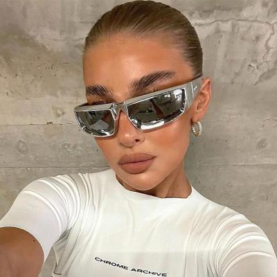 China Fashion 2023 Fashion Sunglasses Y2k Glass Frame Sun Glass Women Custom Sunglasses Recycling Plastic Designer 2023 Black Mens Punk Glass Sunglasses CIA Fashion Glasses for sale