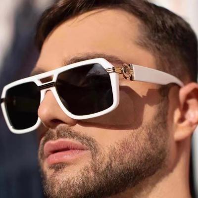 China Fashion Sunglasses 2023 Square Frame Oversized Lenses For Designer Custom Made Sunglasses Mens Luxury Brand Sun Glasses 2022 Fashion Sun Glasses Men Uv400 for sale