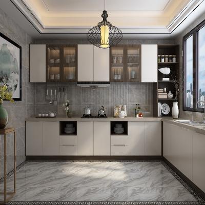 China Contemporary Wash Out Handleless Design With Island Deck Kitchen Sink Cabinet for sale