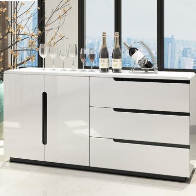 China (Size)Adjustable Luxury White Acrylic Shaker Pvc Modern High Gloss Designs Sideboard Sets Made In China for sale