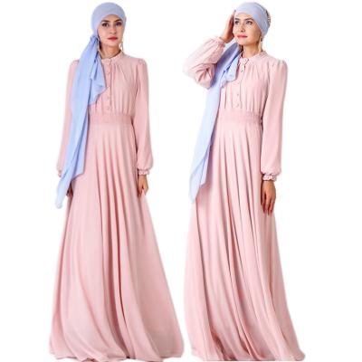 China Custom Made Lady Prayer Evening Long Maxi Islamic Clothing Abaya Muslim Women's Dress Modest Muslimah Styling Solid Color Dubai for sale