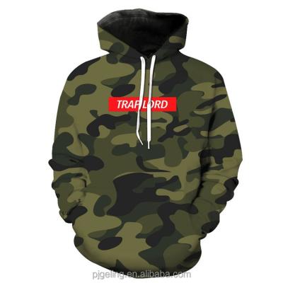 China Superme Winter Jacket Breathable Camouflage Pattern Long Sleeve Oversized Hoodie for sale