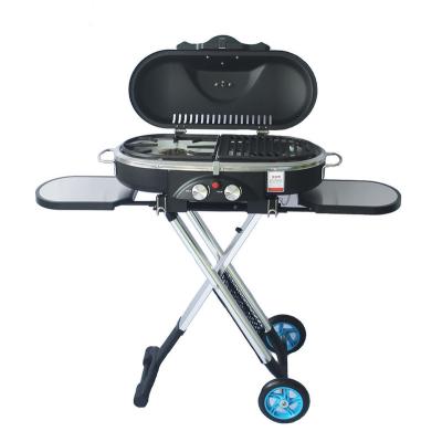 China Adjustable Height Traveler Stainless Steel Gas BBQ Grill - Won China Manufacturing Excellence and Innovation Awards for sale