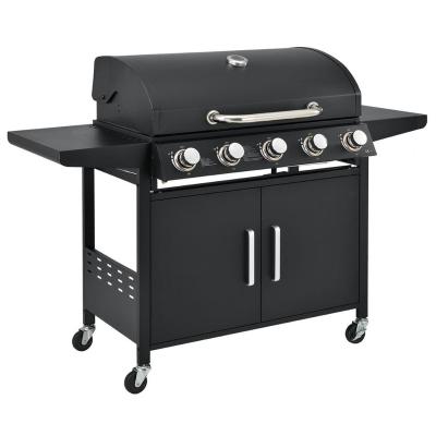 China Height Adjustable BBQ GRILL, 5 Burner Gas Grill for sale