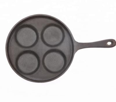 China Viable Cast Iron Non-Stick Mini Egg Fry Pan 4 Holes for sale