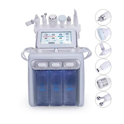 China Face Lift 6 IN 1 O2 H2 Water Hydraulic Dermabrasion /Diamond Hydra Microdermabrasion Skin Facial Machine for sale