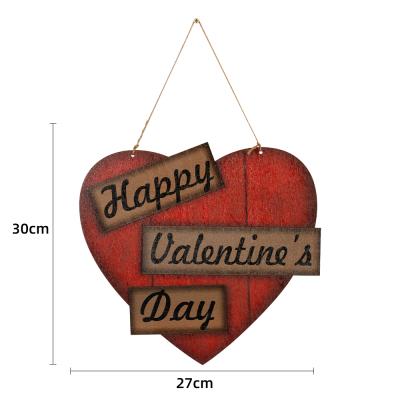 China Modern good quality wooden valentines day hangings love gifts valentines day hangings for sale