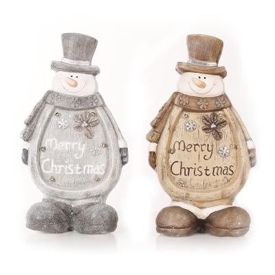 China Wholesale High Quality Cute Resin Kids Gifts Resin Christmas Snowman Decoration for sale