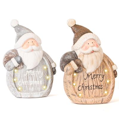 China Wholesale Custom Resin Cute Santa Claus Decoration Resin Santa Claus Decoration for sale