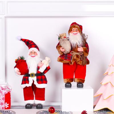 China Home Doll Santa Claus Decoration Toy Doll Handmade Customized Cloth Plush Santa Doll Decoration Santa Claus Festival Decoration Christmas for sale