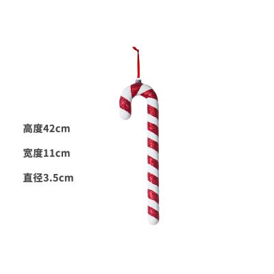 China Eco-friendly Christmas Ornament Crafts Supplies Christmas Candy For Christmas Decoration Giant Candy Cane For Christmas House Party for sale