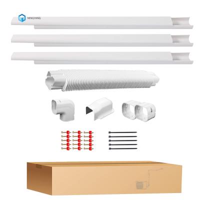 China Mingyang 2021 decorative PVC line of home cover kit for heat pump systems and outdoor air conditioner pipe insulation for sale