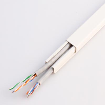 China 80*50 Angle PVC Tube Cable Trunking Wholesale Electrical Accessories Indoor PVC Trunking Installation Accessories Wiring Conduit Conduit Indoor Plastic Pipe Fitting for sale