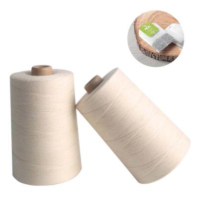 China Sustainable Wholesale High Quality Industrial 100% Cotton Sewing Thread Yarn For Tea Bag for sale