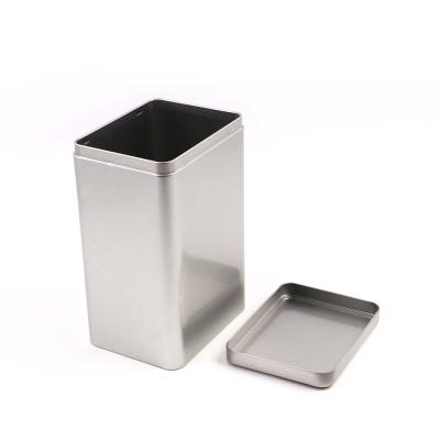 China Custom Gift Tin Cans With Lids Tea Tin Box Food Gift Envelope Rectangle Shape Coffee Tea Nuts Candy Container Metal for sale