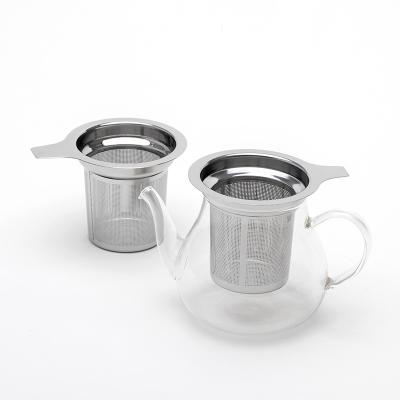 China WITH LID Loose Leaf Tea Fruit Infusion Strain Stainless Steel Tea Basket Infusers Bulk Tea Infuser Strainer for sale