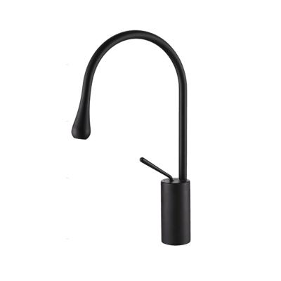 China Modern New Design Bathroom Basin Water Faucet Basin Faucet Matte Black Wash Mixer for sale