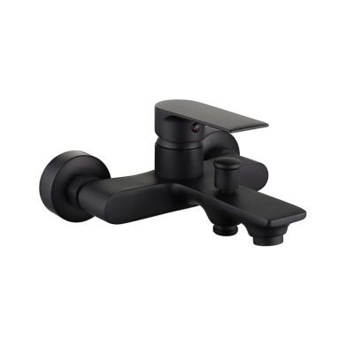 China Without Slide Bar Bathtub Rain Bath Shower Faucet Wholesale Wall Mounted Hot And Cold Water Mixer for sale