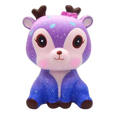 China Cute Plush 11cm Deer Cream Scented Slow Rising Squeeze Strap Kids Toy Gift For Kids And Adults for sale