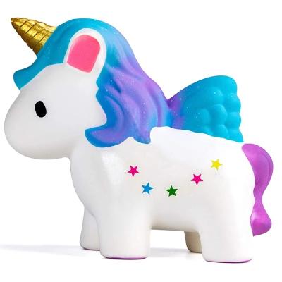 China Plush Other Animal Toys Panda Squishies Slow Rising Stress Relief Squeeze Unicorn Deer Kawaii Unicorn Horse Cake Toys For Children for sale