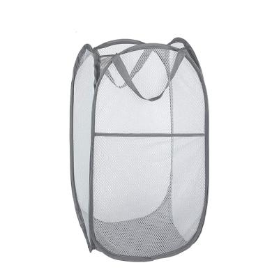 China Wholesale Viable Pop Up Foldable Laundry Basket Main Day Mesh Laundry Bag Reliable Quality for sale