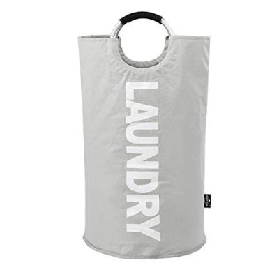 China Large Laundry Hamper Shape Large Laundry Hamper Folding Nice Folding Laundry Hamper Bag 600D Thick Canvas Premium Material for sale