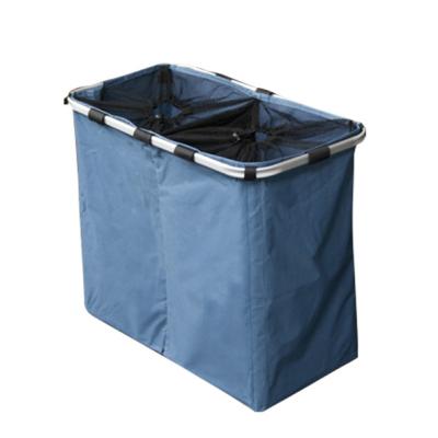 China Sustainable Collapsible Laundry Sorter With 2 Spare Bag Aluminum Frame OEM for sale