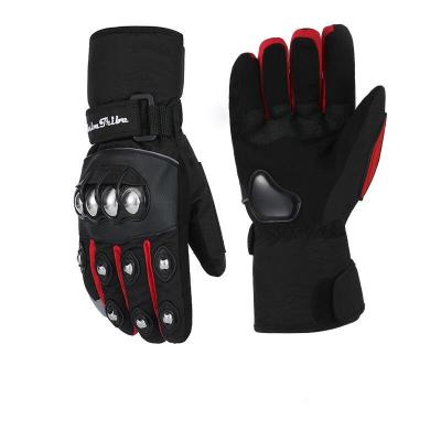 China Five Fingers GW1 Rain Proof Custom Logo Cycling Anti Slip Glove Windproof Anti Slip Glove Black Winter Weather Snow Cycling Riding Gloves for sale