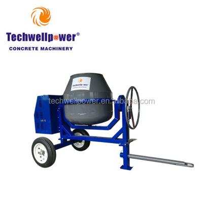 China Construction Industry Towable Electric Motor Diesel Concrete Mixer One Bag 260L 300L 350L 400L 500L 600L for sale