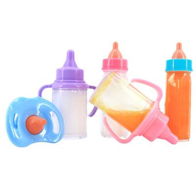 China DIY TOY 3PCS Magic Milk and Juice Bottles with Toy Pacifier Doll Feeding Set Fit Baby - Doll 18 Inch American Doll Accessories for sale