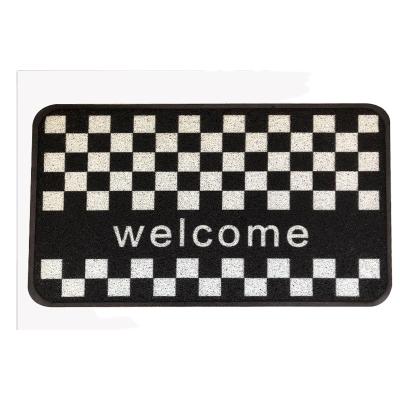 China PVC Washable Reel Mat Welcome Doormat Non Slip Backing Super Durable All Weather Absorbable Indoor Outdoor Bathroom Cover for sale