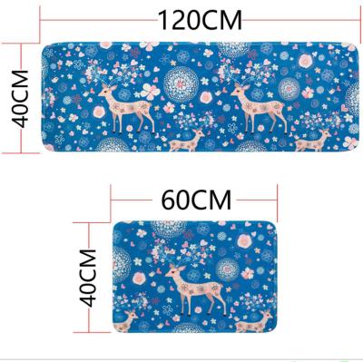 China Soft Washable Flannel Kitchen Mat Sets Bath Blanket Microfiber Kitchen Blanket Absorbent Mat Non-Slip Kitchen Rugs And Blankets for sale