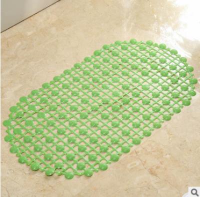 China Viable Cheap Feet Massage Shower Mats Price Non-Slip Bath Mat With Large Drain Holes Bathroom Shower Mat With Clear Oval Suction Cups for sale