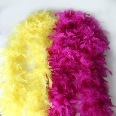 China Decorations wholesale 50-200g 6 ply feather boa turkey feather boa for sale