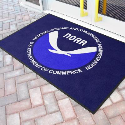 China Netting Washable Mat Flooring Mat Nylon Outdoor Rug Custom Printed Carpet With Logo For Business Hotel for sale