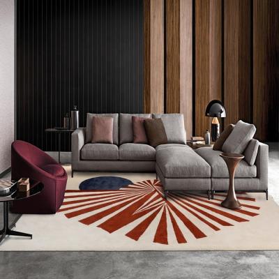 China Anti-Slip Modern Custom Handmade Area Rug Floor Rug For Living Room Bedroom Decoration for sale