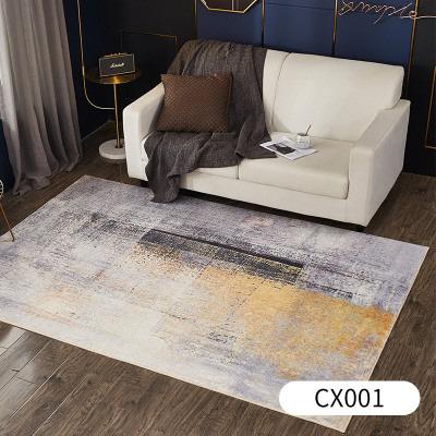 China New Design Washable Soft Fluffy Carpet Abstract Anti-slip Home Living Room Area Rug for sale