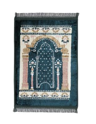 China Stain Resistant Mosque Ethnic Islamic Portable Pilgrimage Cover Style Muslim Prayer Mat Rug for sale