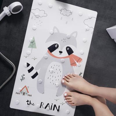 China PVC Door Floor Cartoon Sustainable Shower Mat Bathroom Mat Non Slip for sale