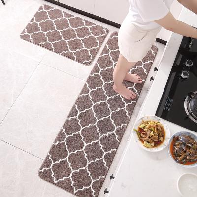 China Anti Skid Water Washable Oil Absorption Printed Kitchen Anti Fatigue Mat Rug for sale